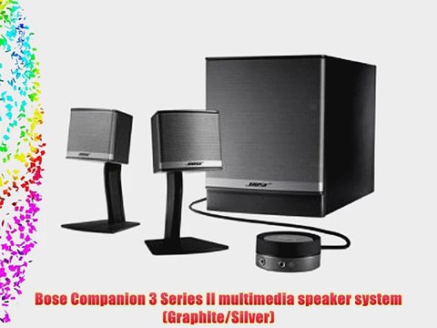 Bose Companion 3 Series II multimedia speaker system (Graphite/Silver)