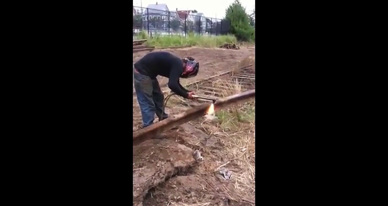 Rail sent the welder in knockout