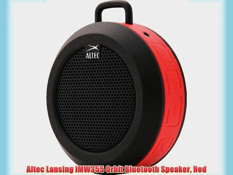 Altec Lansing iMW355 Orbit Bluetooth Speaker Red