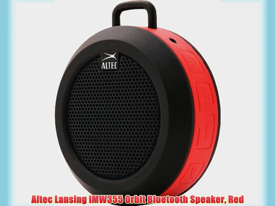 Altec Lansing iMW355 Orbit Bluetooth Speaker Red