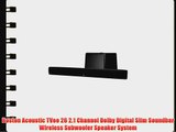 Boston Acoustic TVee 26 2.1 Channel Dolby Digital Slim Soundbar Wireless Subwoofer Speaker