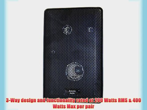 Acoustic Audio 251B Indoor/Outdoor Speakers (Black 2)