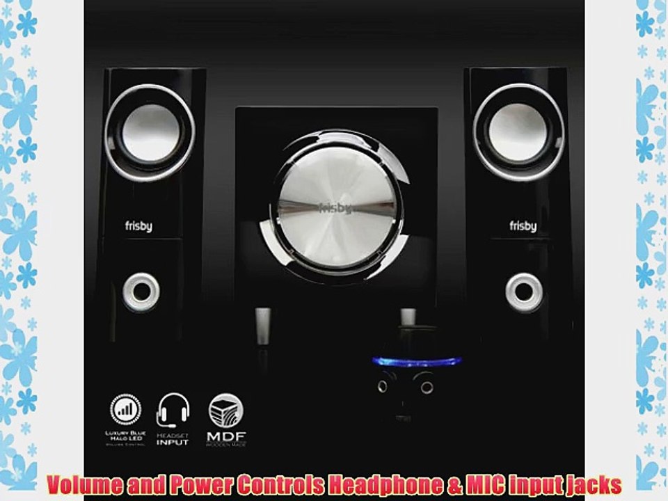 2.1 Frisby Computer Desktop Laptop Notebook Speakers w/Remote-PC BASS Gaming Great Sound