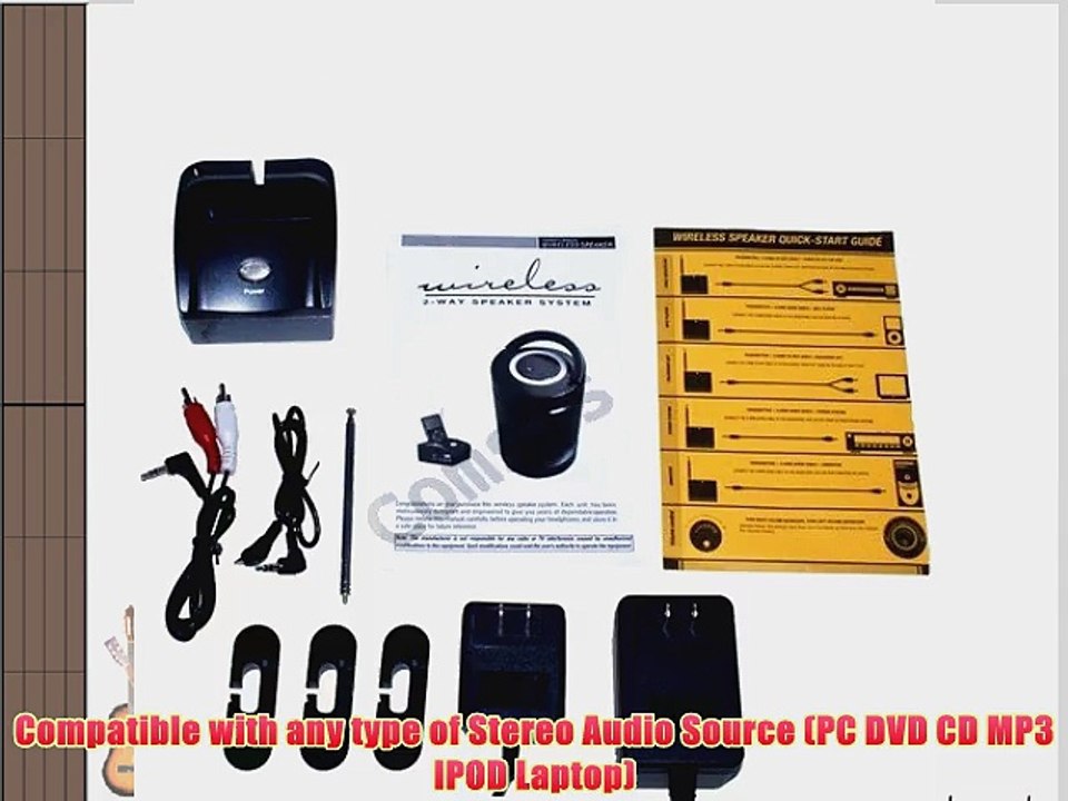 Frisby Indoor Outdoor Waterproof Wireless Audio TV IPOD MP3 PC Computer Speakers