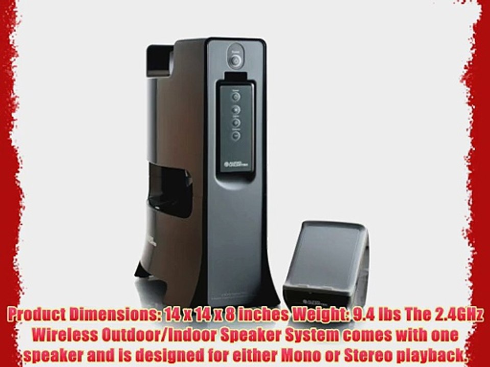 C2G / Cables to Go Audio Unlimited 2.4GHz Digital Wireless Indoor/Outdoor Stereo Speaker with