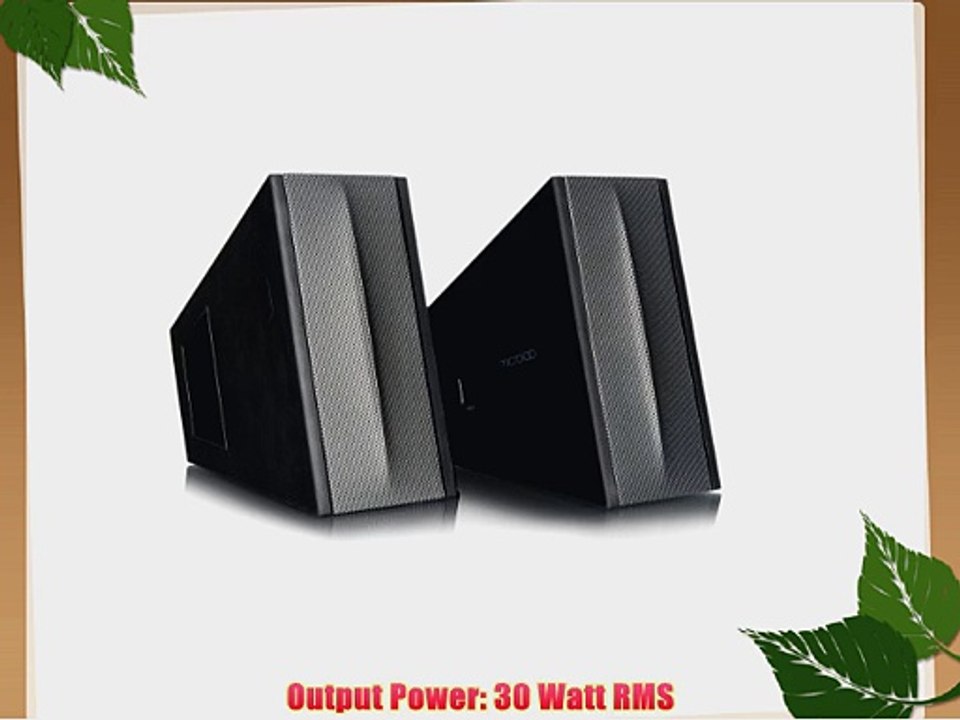 Microlab FC10 Triangle 2.0 Speaker System w/ Digital Signal Processor (DSP) On-speaker Volume