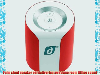 Damson Jet Portable Wireless Stereo Speaker Pair (Red)