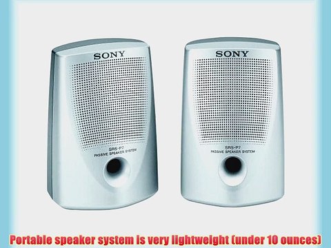Sony SRS-P7 Passive Speaker System with Stereo Mini-Plug Input