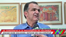 El candidato a la presidencia por Uribe centro Democrático, Oscar Iván Zuluaga, estuvo de visita en