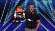 America's Got Talent 2015 - Paul Zerdin Funny Ventriloquist and Puppet Share the Language of Love