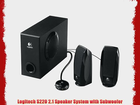 Logitech S220 2.1 Speaker System with Subwoofer