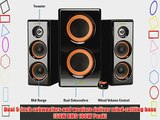 Arion Legacy AR506-BK 2.1 Speaker System with Dual Subwoofers for MP3 PC Game Console