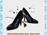 (Black) Stiletto Speaker Shoes - Gimme Tunes