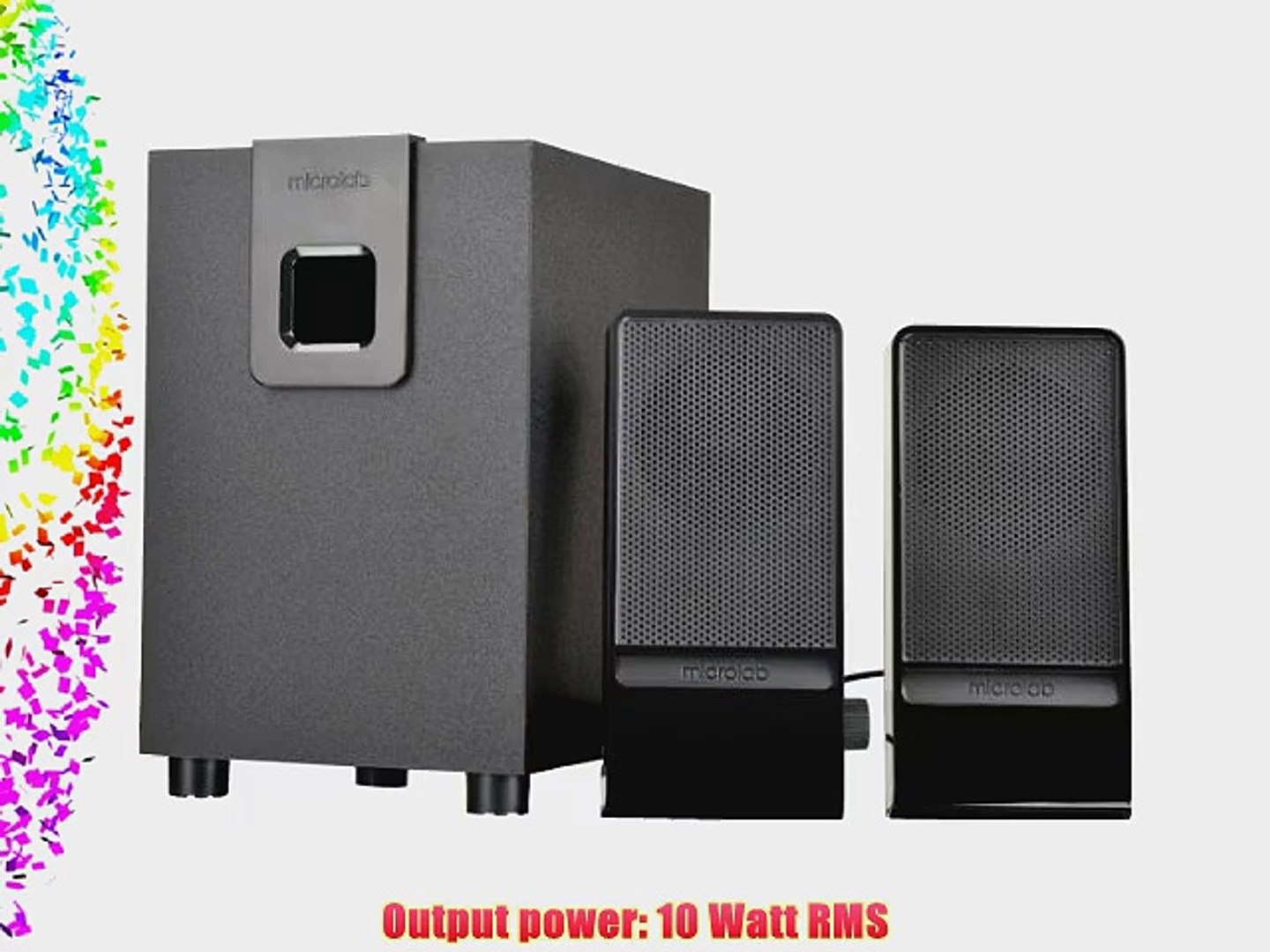 Microlab M100 10 Watt 2.1 Multimedia Speaker for PC and Multimedia  Entertainment (Black) - video Dailymotion