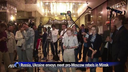 Russian, Ukrainian envoys meet pro-Moscow rebels in Minsk