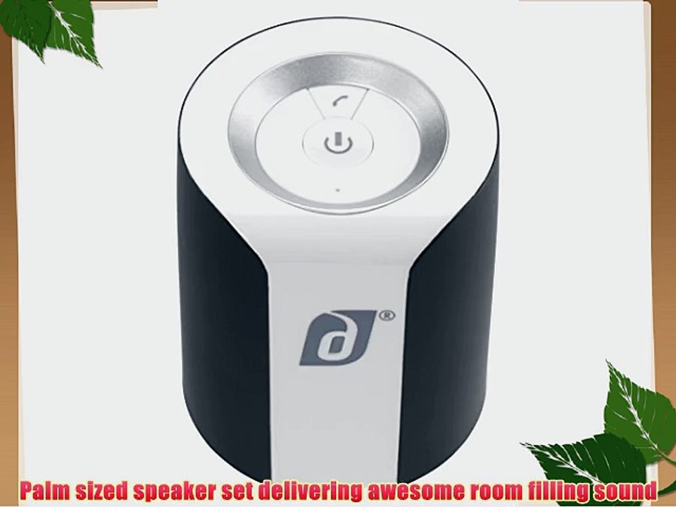 Damson Jet Portable Wireless Stereo Speaker Pair (Black and white)