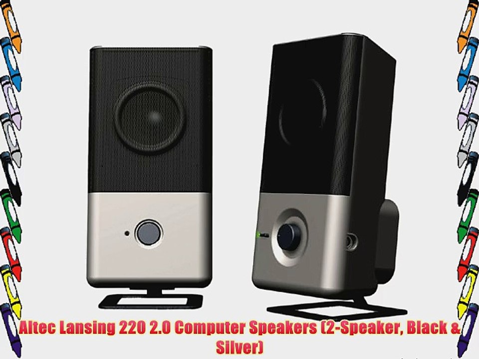 Altec Lansing 220 2.0 Computer Speakers (2-Speaker Black