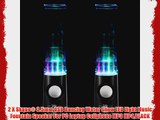 2 X Skque? 3.5mm USB Dancing Water Show LED Light Music Fountain Speaker For PC Laptop Cellphone