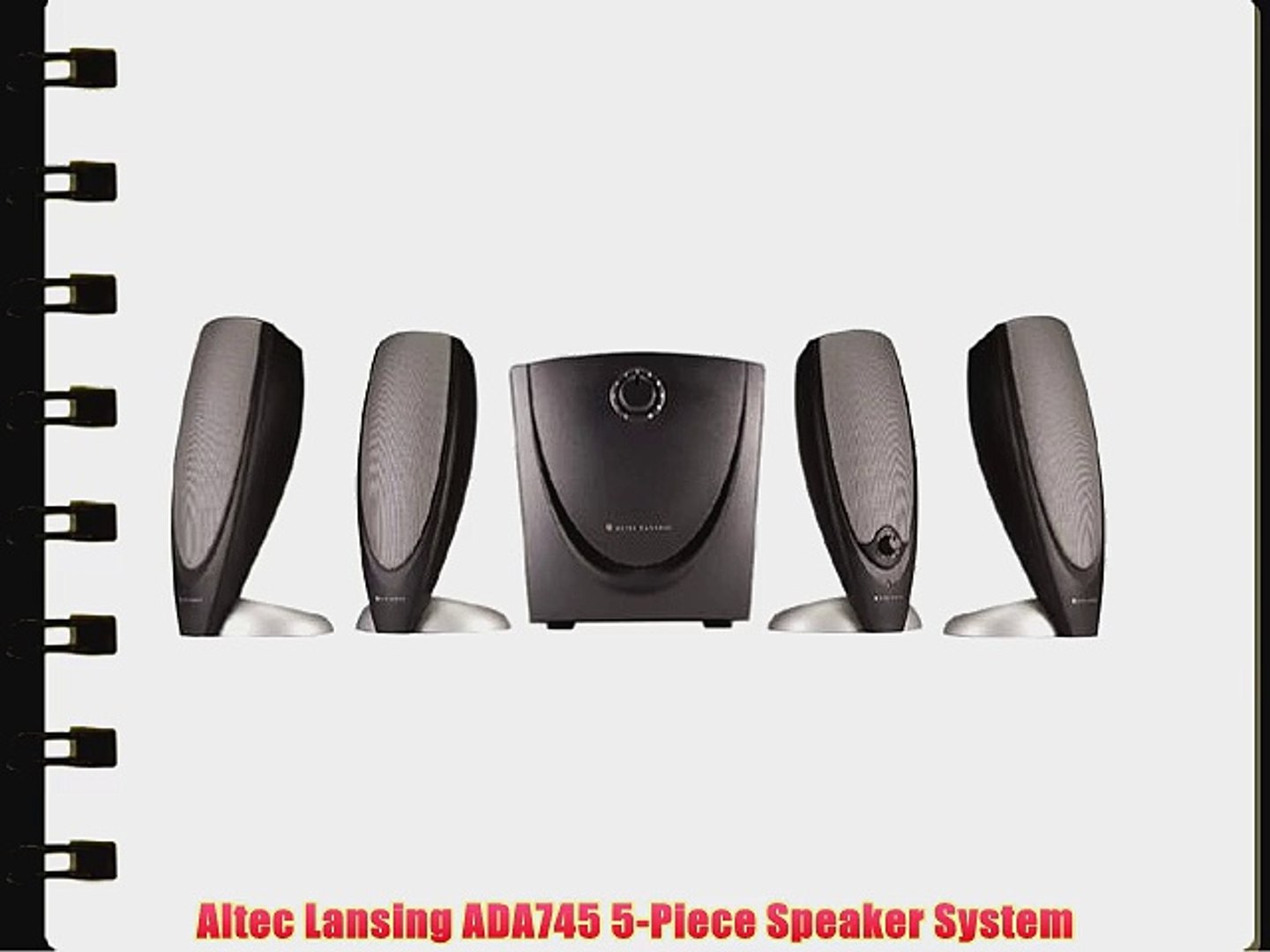 Altec Lansing Altec Lansing Dell ADA995 multimedia 5.1 speaker sub and amp 3 speakers 