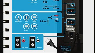 Arion Legacy AR508LR-BK 2.1 Channel Speaker System with Subwoofer