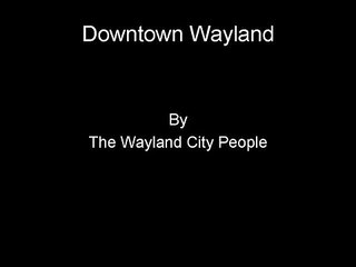 Wayland Downtown Song YMCA