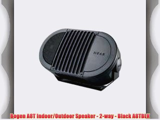 Bogen A8T Indoor/Outdoor Speaker - 2-way - Black A8TBLK