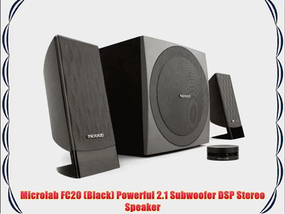 Microlab FC20 (Black) Powerful 2.1 Subwoofer DSP Stereo Speaker