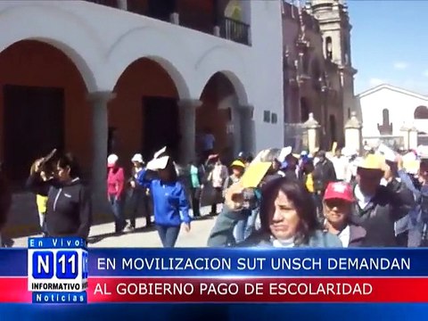 N11 Informativo TRABAJADORES UNIVERSITARIOS DEMANDAN AL GOBIERNO PAGO DE ESCOLARIDAD Y NOMBRAMIENTOS