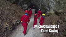 Exploring Krizna Jama Caves by boat, in Slovenia's karst region