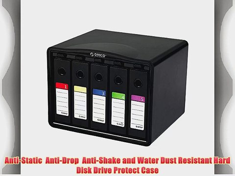 ORICO PHB35-5 5-Bay Hard Drive Carrying Case Hard Disk Drive Protection Box (5 Bay 3.5 HDD