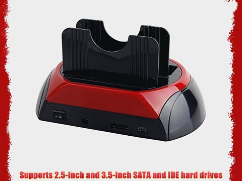 Semlos Dual 2.5/3.5inch IDE Sata HDD Hard Drive Disk All in 1 Clone Dock Docking Station
