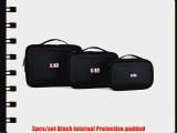 Damai 3pcs/set Portable Electronic Accessories Travel Organizer Case