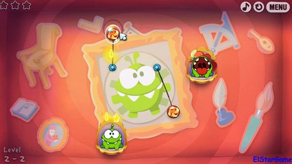 Cut the Rope Time Travel Level 2-2 [The Renaissance]