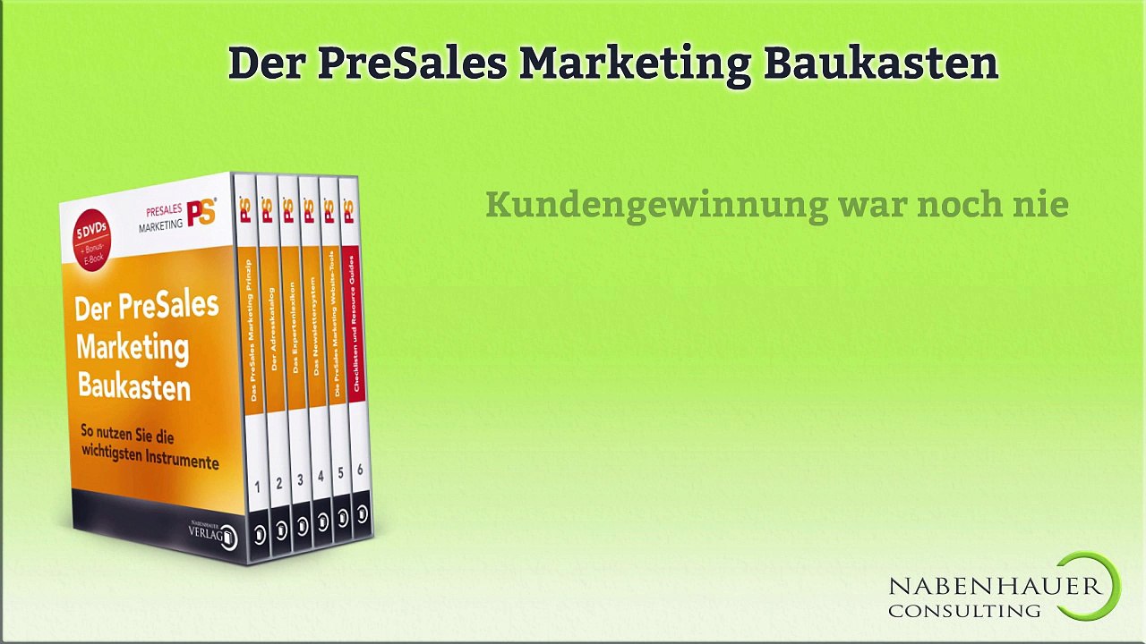 PreSales-Marketing-Baukasten