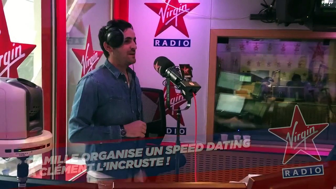 Camille Combal organise en direct dans Virgin Tonic un Speed Dating pour Clément l'Incruste !