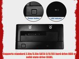 UCtech eSATA USB 3.0 to SATA Hard Drive Docking Station for 2.5/3.5 SATA HDD/SSD with UASP