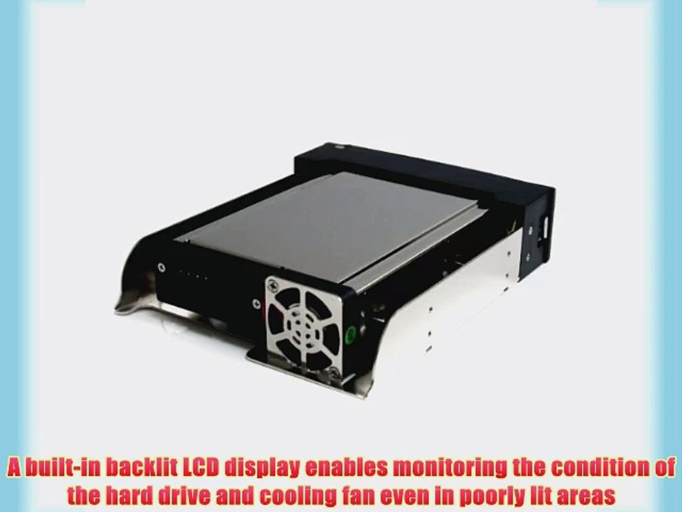 StarTech.com 5.25in Trayless Hot Swap Mobile Rack for 3.5in SATA HDD with LCD