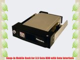 Snap-in Mobile Rack for 3.5 Sata HDD with Sata Interface