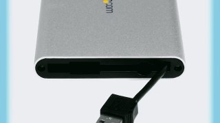StarTech.com 2.5in USB SATA External Hard Drive Enclosure w/ Integrated USB cable