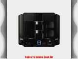 Vantec Dual 3.5-Inch SATA to USB 3.0/eSATA External HDD Enclosure with Fan (NST-620S3R-BK)
