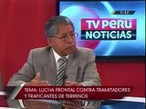 COFOPRI reafirma lucha frontal contra los tramitadores y traficantes de terrenos - TV Perú