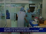 Cuatrillizos nacidos en Quito mejoran satisfactoriamente