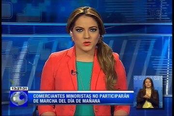 Comerciantes minoristas no participarán de marcha del día de mañana