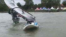 Fenyvesi csúszás (freeride windsurf session, Balatonfenyves, Lake Balaton, Hungary)