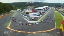 Spa2015 Race 1 Start Hyman Spins Pommer and Menezes Spins