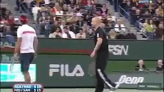 Federer Sampras Nadal Agassi A charity doubles 10 Highlights