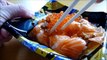 [ Japanese cuisine ] Eating Japanese food Sushi  Ikura & Salmon bowl  サーモン親子丼