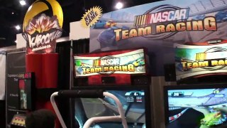 NASCAR Team Racing Video Arcade Game - First Look Of Live Game - BMIGaming.com