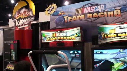 NASCAR Team Racing Video Arcade Game - First Look Of Live Game - BMIGaming.com