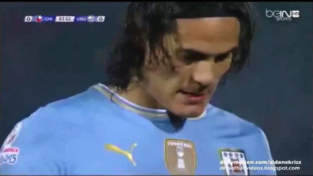 Cavani Red Card - Chile v. Uruguay 24.06.2015